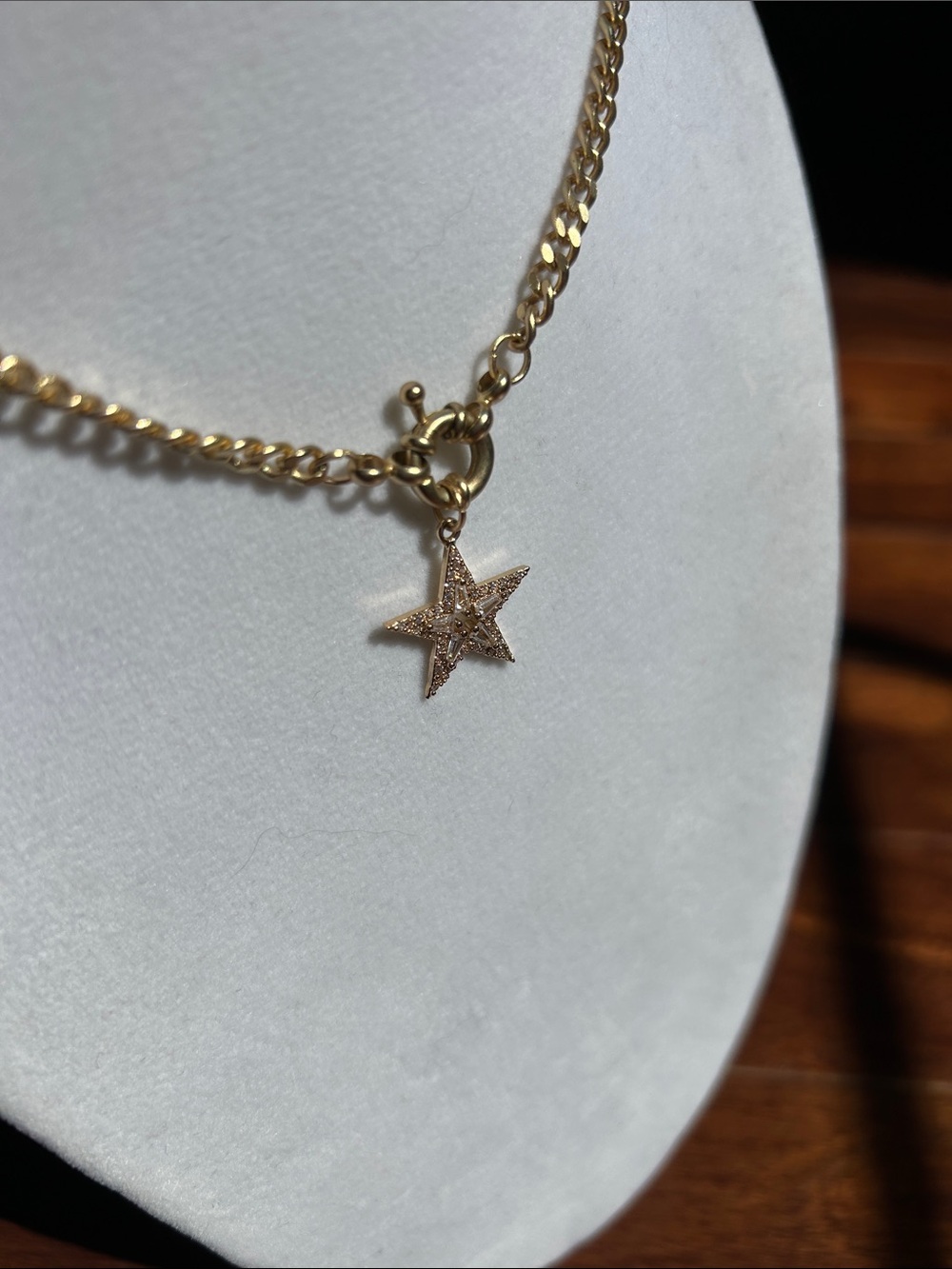 Jane Marie Gold Star Pendant Chain Necklace - Women Jewelry - Picture 4 of 5